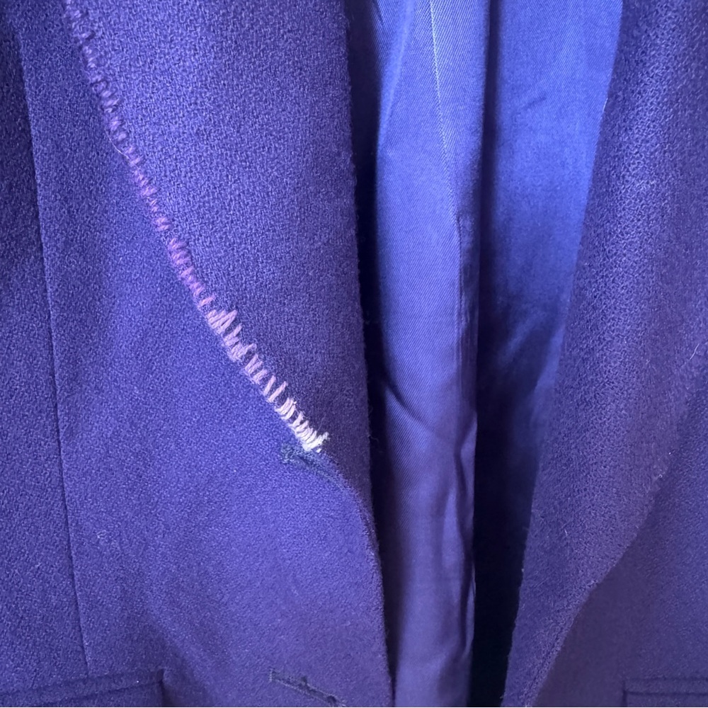 Custom Pendleton Vintage Purple Blazer with Wolf Zombie patch Size 10 - Picture 5 of 15